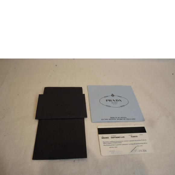 Prada Saffiano Leather Red Hand BN2402 - Picture 6 of 9